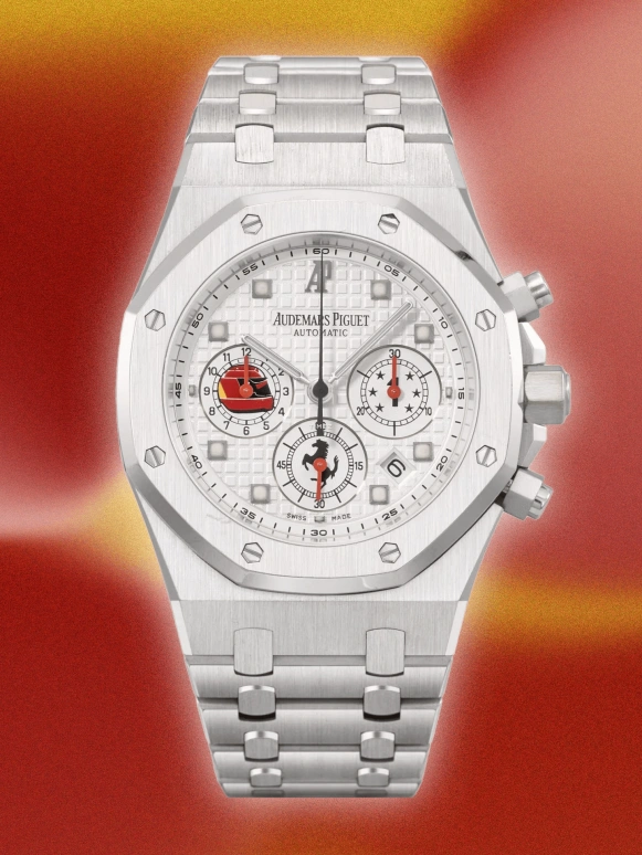 Audemars Piguet,Royal Oak ,White Gold,White,Chronograph,Sapphire,Octagon,Michael Schumacher