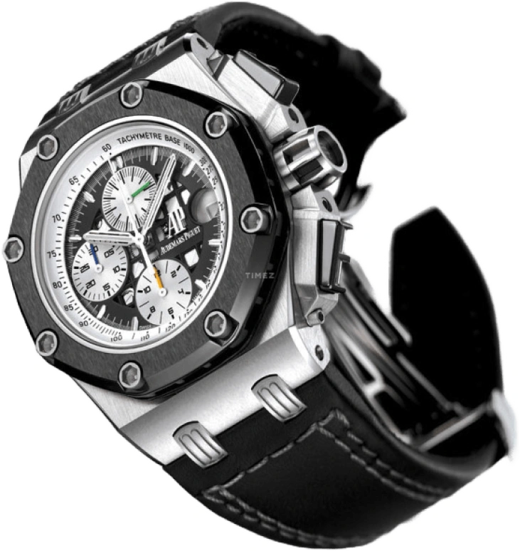 Audemars Piguet,Royal Oak Offshore 42mm,42mm,Titanium,Ceramic,Skeleton,Black,White,Automatic,Chronograph,Day,26078IO,26078IO.OO.D001VS.01