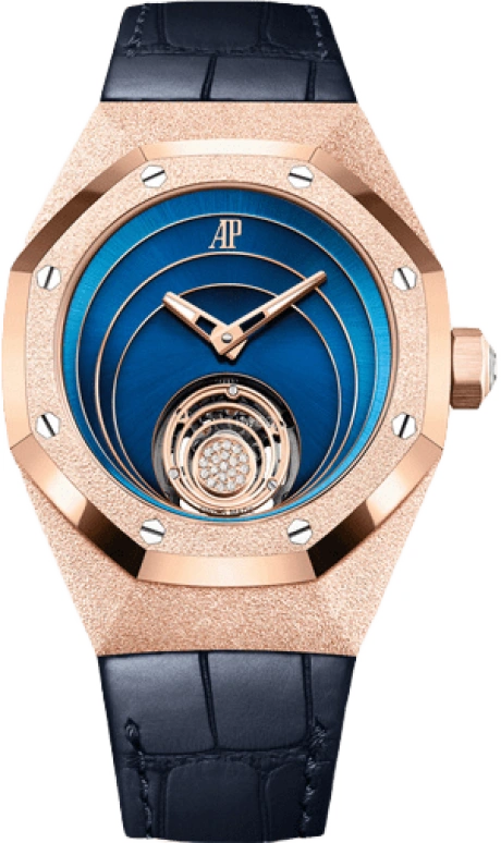Audemars Piguet,Royal Oak Concept 38.50mm,38.50mm,Pink Gold,Blue,Handwound,Tourbillon,72hours,26630OR,26630OR.GG.D326CR.01