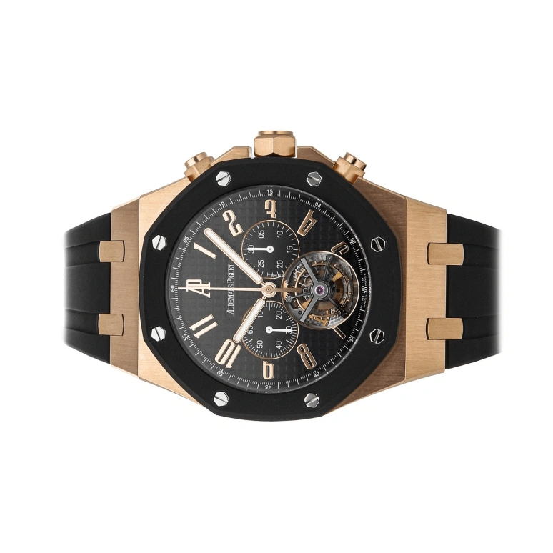 Audemars Piguet,Royal Oak Offshore 44mm,44mm,Rose Gold,Black,Automatic,Chronograph,Tourbillon,26257OK,26257OK.OO.D002CA.01