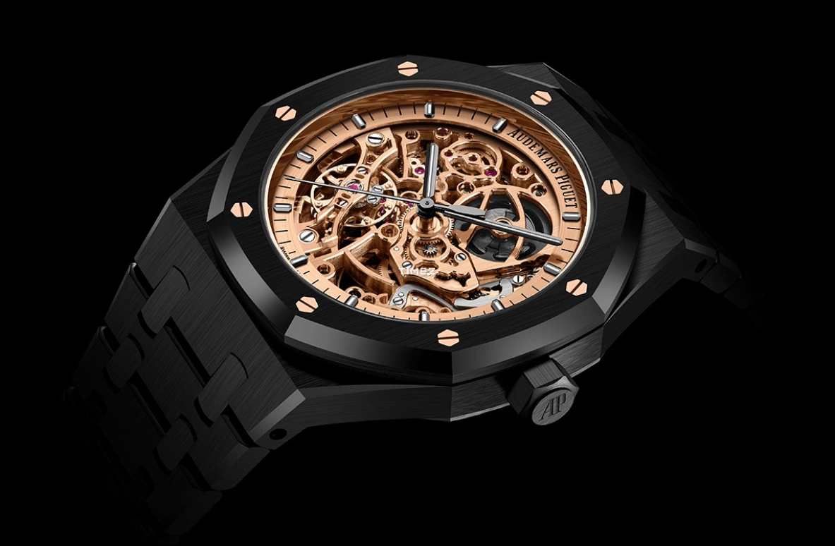 Audemars Piguet,Royal Oak 41mm,41mm,Ceramic,Rose Gold,Automatic,Double Balance,45hours,Chocolate Droppa,Kevin Hart,Lil Kev,15416CE,15416CE.OO.1225CE.02