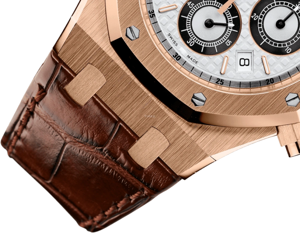 Audemars Piguet,Royal Oak 39mm,39mm,Pink Gold,Silver,White,Black,Automatic,Chronograph,Day,26022OR,26022OR.OO.D098CR.01