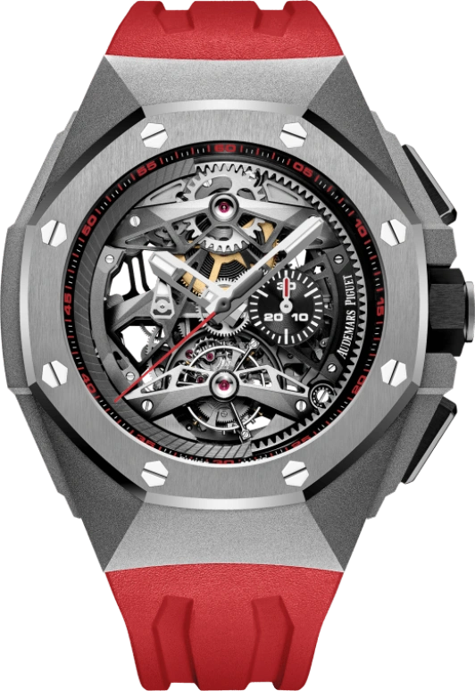 Audemars Piguet,Royal Oak Concept 44mm,44mm,Titanium,Ceramic,Skeleton,Automatic,Chronograph,Tourbillon,26587TI,26587TI.OO.D067CA.01