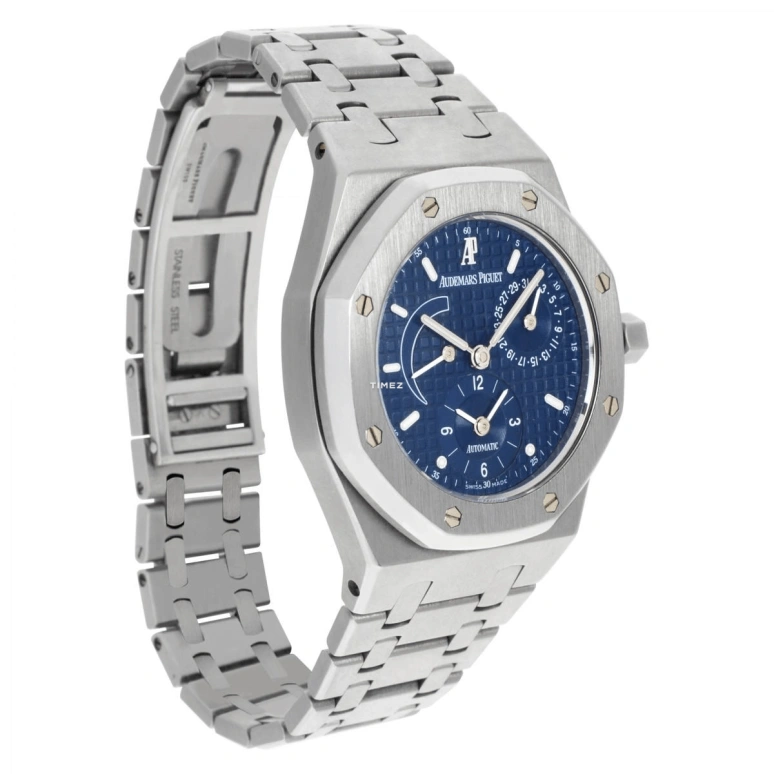 Audemars Piguet,Royal Oak 36mm,36mm,Stainless Steel,Blue,Automatic,Day,Power Reserve Indicator,Dule Time,25730ST,25730ST.OO.0789ST.06
