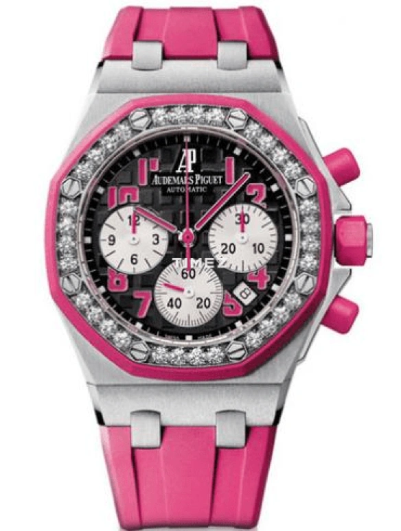 Audemars Piguet,Royal Oak Offshore 37mm,37mm,Rubber,Stainless Steel,Black,Automatic,Chronograph,Day,26266SK,26266SK.ZZ.D069CA.01