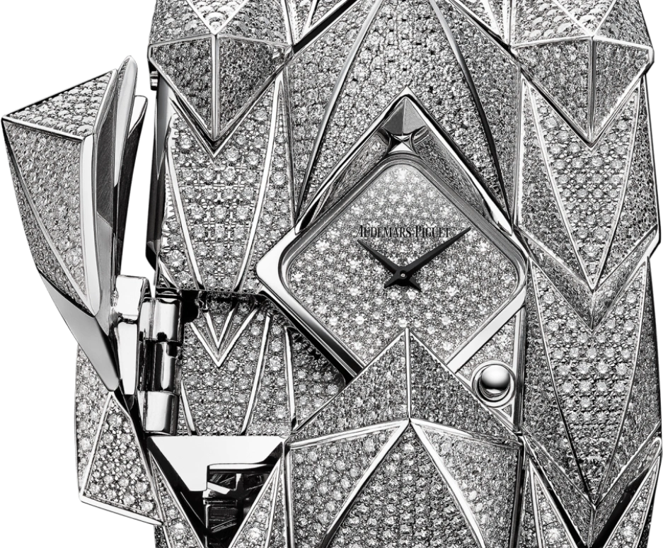 Audemars Piguet,Haute Joaillerie 40mm,40mm,White Gold,Silver,Quartz,In-house Caliber,Sapphire,79420BC,79420BC.ZZ.9190BC.01