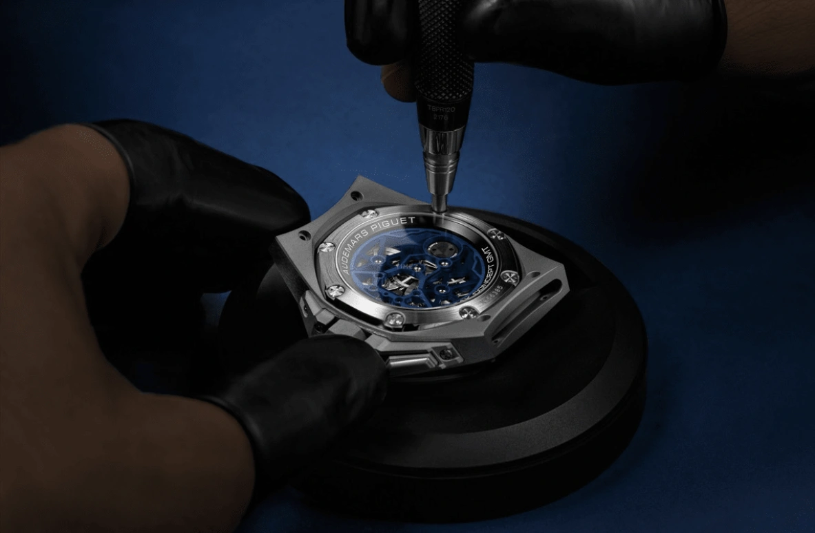 Audemars Piguet,Royal Oak Concept 44mm,44mm,Titanium,Ceramic,Skeleton,Handwound,Dule Time,Tourbillon,Function Selector,26589IO,26589IO.OO.D030CA.01