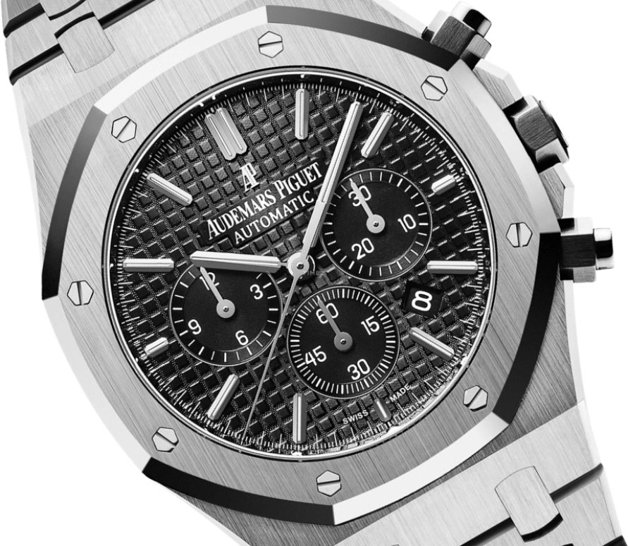 Audemars Piguet,Royal Oak 41mm,41mm,Stainless Steel,Black,Automatic,Chronograph,Day,26320ST,26320ST.OO.1220ST.01