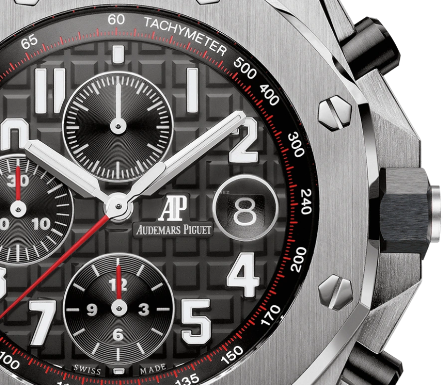 Audemars Piguet,Royal Oak Offshore 42mm,42mm,Ceramic,Stainless Steel,Black,Automatic,Chronograph,Day,26470ST,26470ST.OO.A101CR.01