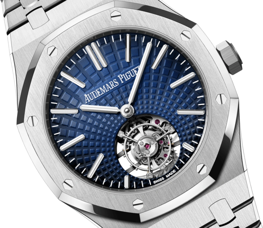Audemars Piguet,Royal Oak 41mm,41mm,Stainless Steel,Blue,Automatic,Tourbillon,65hours,26530ST,26530ST.OO.1220ST.01