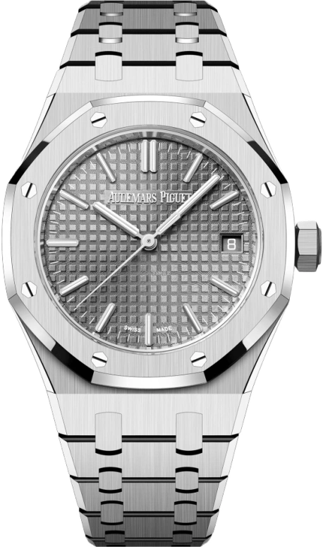 Audemars Piguet,Royal Oak 37mm,37mm,Stainless Steel,Grey,Automatic,Day,60hours,15550ST,15550ST.OO.1356ST.03 50th