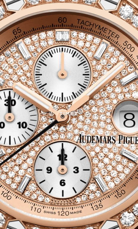 Audemars Piguet,Royal Oak Offshore 42mm,42mm,Rose Gold,Rose Gold,Silver,Automatic,Chronograph,Day,26476OR,26476OR.ZZ.1273OR.01.A