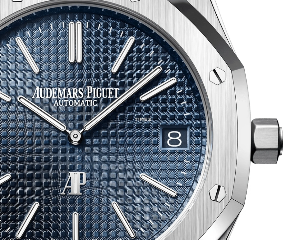 Audemars Piguet,Royal Oak 39mm,39mm,Stainless Steel,Blue,Automatic,Day,40hours,15202ST,15202ST.OO.1240ST.01.A