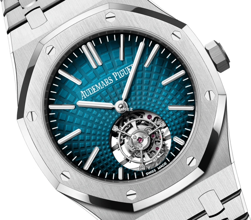 Audemars Piguet,Royal Oak 41mm,41mm,Stainless Steel,Blue,Gradient,Automatic,Tourbillon,Sapphire,Crystal Glass,26530ST,26530ST.OO.1220ST.99