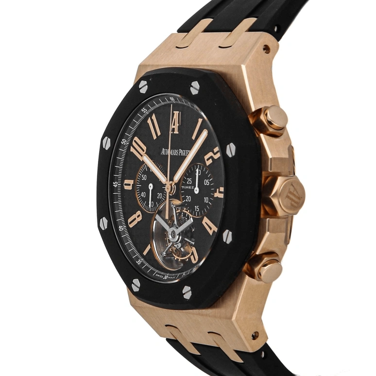 Audemars Piguet,Royal Oak Offshore 44mm,44mm,Rose Gold,Black,Automatic,Chronograph,Tourbillon,26257OK,26257OK.OO.D002CA.01