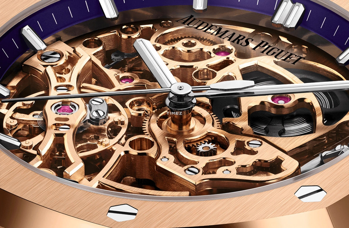 Audemars Piguet,Royal Oak 37mm,37mm,Rose Gold,Skeleton,Rose Gold,Automatic,Double Balance,45hours,15467OR,15467OR.OO.1256OR.02