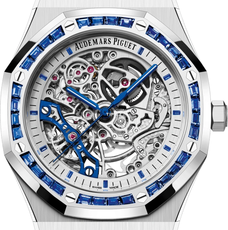 Audemars Piguet,Royal Oak 41mm,41mm,White Gold,Skeleton,Automatic,Double Balance,45hours,El Ozo,15412BC,15412BC.SS.1220BC.02