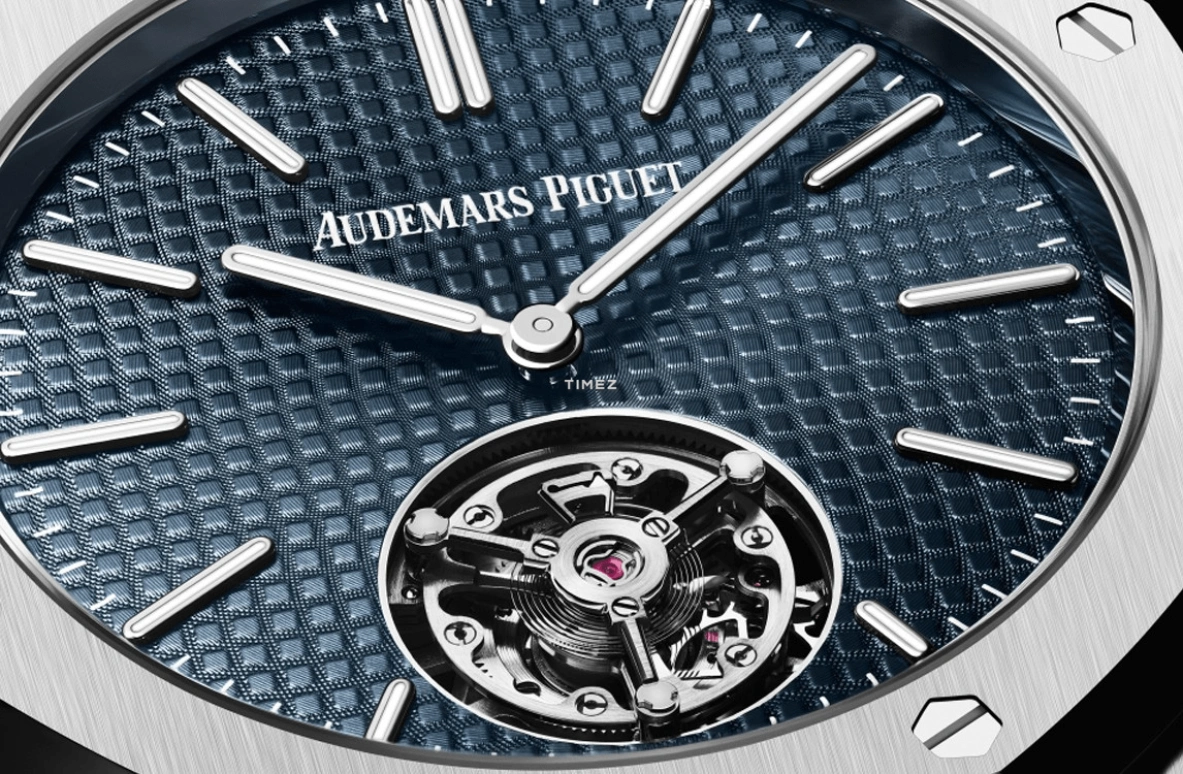 Audemars Piguet,Royal Oak 39mm,39mm,Stainless Steel,Blue,Automatic,Tourbillon,65hours,26670ST,26670ST.OO.1240ST.02