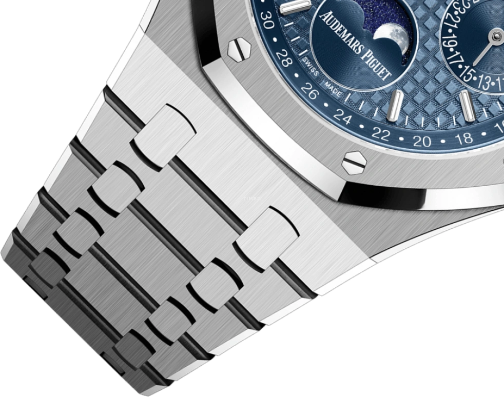 Audemars Piguet,Royal Oak 41mm,41mm,Stainless Steel,Blue,Automatic,Moonphase,Perpetual Calendar,Leap Year,Month,40hours,In-house Caliber,26574ST,26574ST.OO.1220ST.03