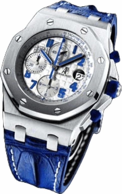 Audemars Piguet,Royal Oak Offshore 42mm,42mm,Stainless Steel,White,Silver,Automatic,Chronograph,Day,26197ST,26197ST.OO.D305CR.01