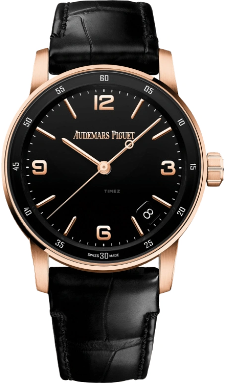 Audemars Piguet,CODE 11.59 41mm,41mm,Pink Gold,Black,Automatic,Day,70hours,15210OR,15210OR.OO.A002CR.01