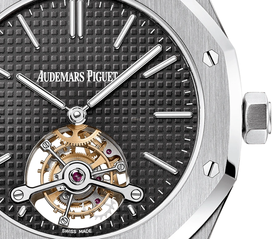 Audemars Piguet,Royal Oak 41mm,41mm,Stainless Steel,Black,Handwound,Tourbillon,70hours,26512ST,26512ST.OO.1220ST.01