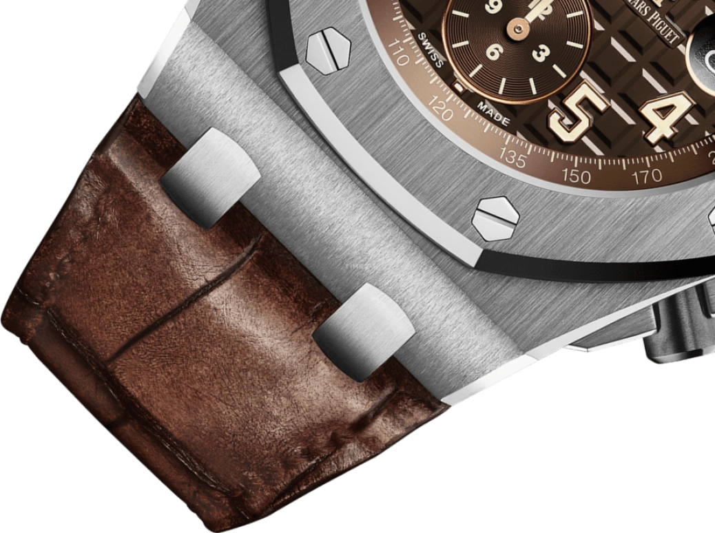 Audemars Piguet,Royal Oak Offshore 42mm,42mm,Ceramic,Stainless Steel,Brown,Automatic,Chronograph,Day,26470ST,26470ST.OO.A820CR.01