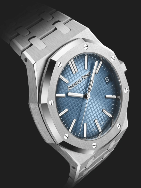 Audemars Piguet,Royal Oak 41mm,41mm,White Gold,Blue,Automatic,Day,70hours,Anthony Davis,AD,15510BC,15510BC.OO.1320BC.02
