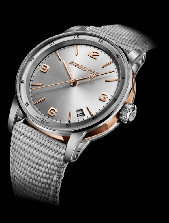 Audemars Piguet,CODE 11.59 41mm,41mm,Pink Gold,White Gold,Silver,Automatic,Day,70hours,15210CR,15210CR.OO.A008KB.01