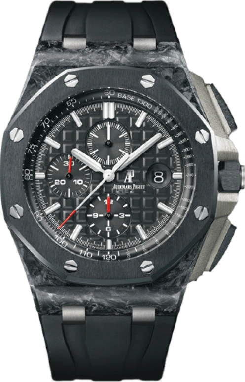 Audemars Piguet,Royal Oak Offshore 44mm,44mm,Titanium,Ceramic,Carbon,Black,Automatic,Chronograph,Day,26400AU,26400AU.OO.A002CA.01
