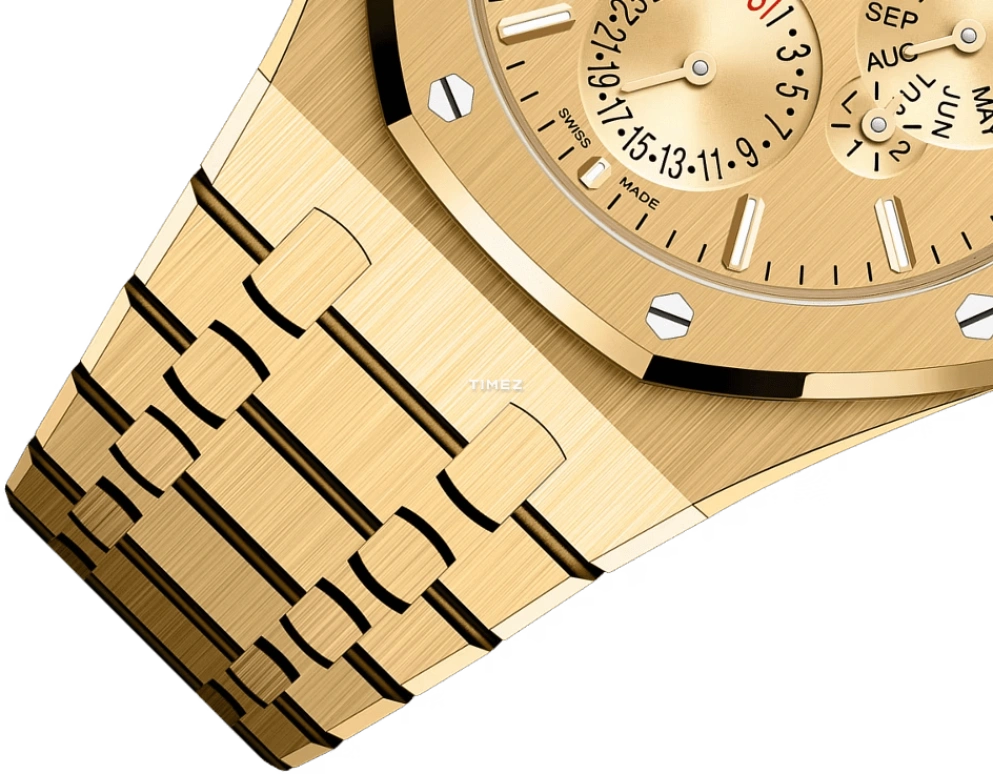 Audemars Piguet,Royal Oak 41mm,41mm,Yellow Gold,Gold,Automatic,Moonphase,Perpetual Calendar,Leap Year,Month,40hours,In-house Caliber,Wilber Pan,Will Pan,26586BA,26586BA.OO.1240BA.99