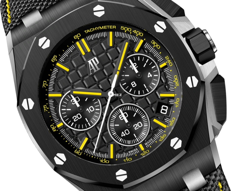 Audemars Piguet,Royal Oak Offshore 43mm,43mm,Ceramic,Black,Automatic,Chronograph,Day,26420CE,26420CE.OO.A005VE.01