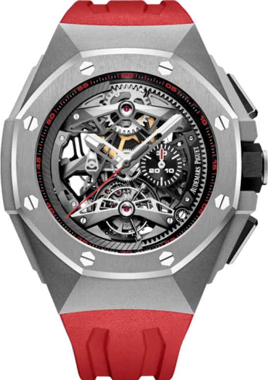 Audemars Piguet,Royal Oak Concept 44mm,44mm,Titanium,Ceramic,Skeleton,Automatic,Chronograph,Tourbillon,26587TI,26587TI.OO.D067CA.01