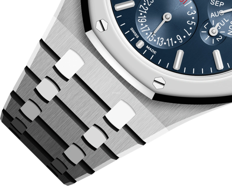 Audemars Piguet,Royal Oak 41mm,41mm,Titanium,Platinum,Blue,Automatic,Moonphase,Perpetual Calendar,Leap Year,Month,40hours,In-house Caliber,Chocolate Droppa,Kevin Hart,Lil Kev,26586IP,26586IP.OO.1240IP.01