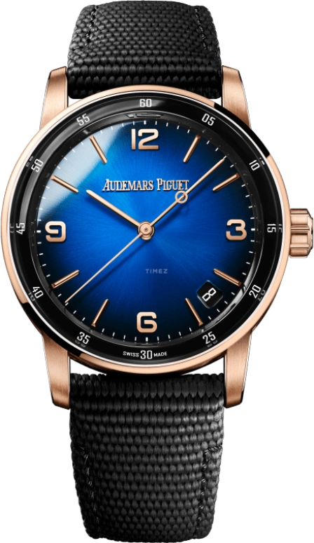 Audemars Piguet,CODE 11.59 41mm,41mm,Pink Gold,Blue,Automatic,Day,70hours,15210OR,15210OR.OO.A002KB.03