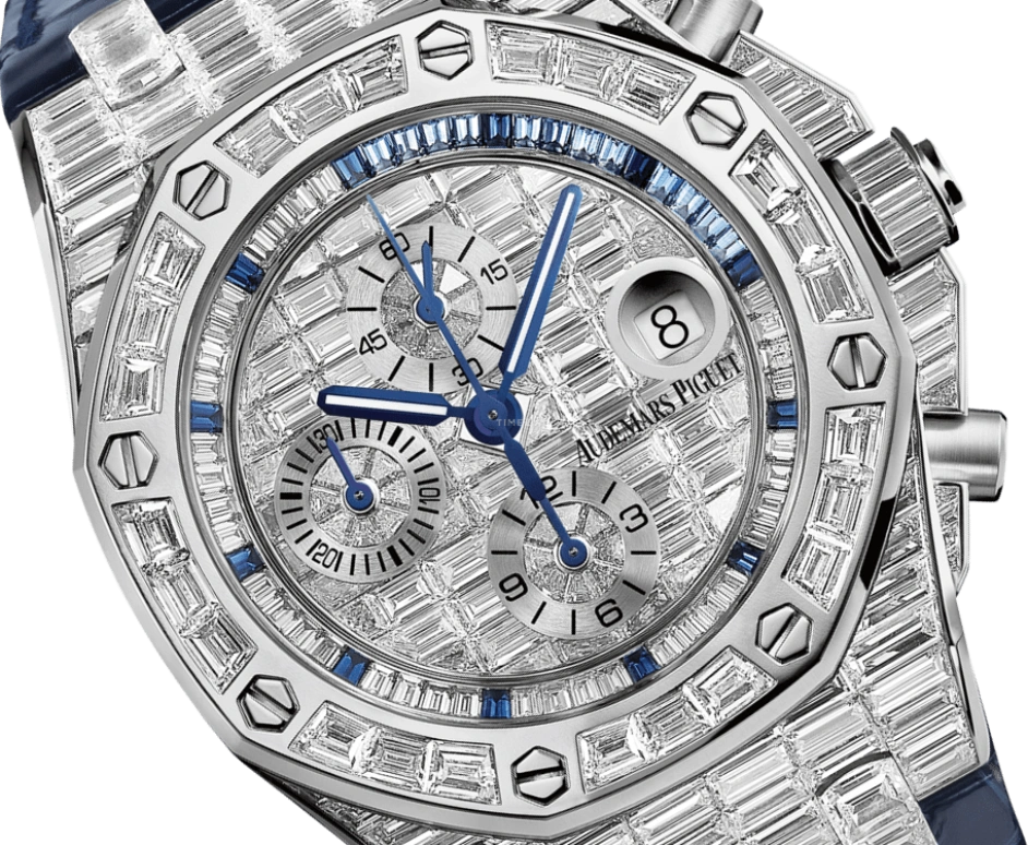 Audemars Piguet,Royal Oak Offshore 42mm,42mm,White Gold,Silver,Automatic,Chronograph,Day,26473BC,26473BC.ZZ.D023CR.01