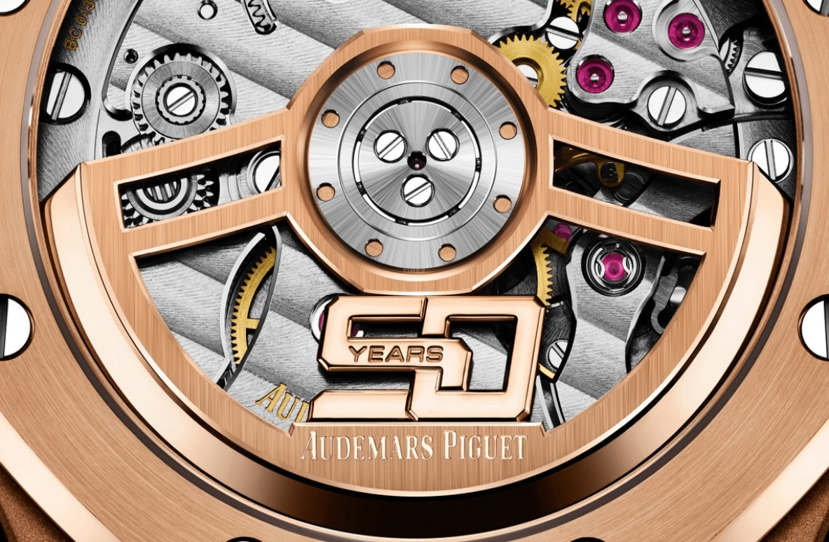 Audemars Piguet,Royal Oak 41mm,41mm,Rose Gold,Blue,Automatic,Day,70hours,15510OR,15510OR.OO.1320OR.01 50th