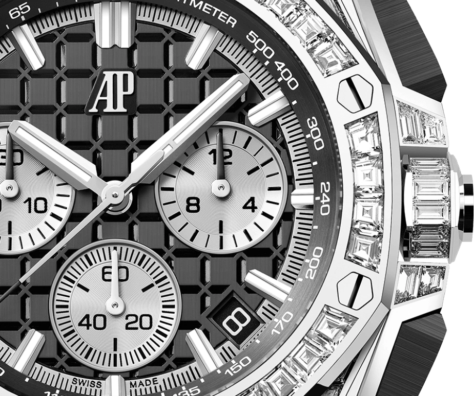 Audemars Piguet,Royal Oak Offshore 43mm,43mm,Ceramic,White Gold,Black,Silver,Automatic,Chronograph,Day,26425BC,26425BC.ZZ.D002CA.01
