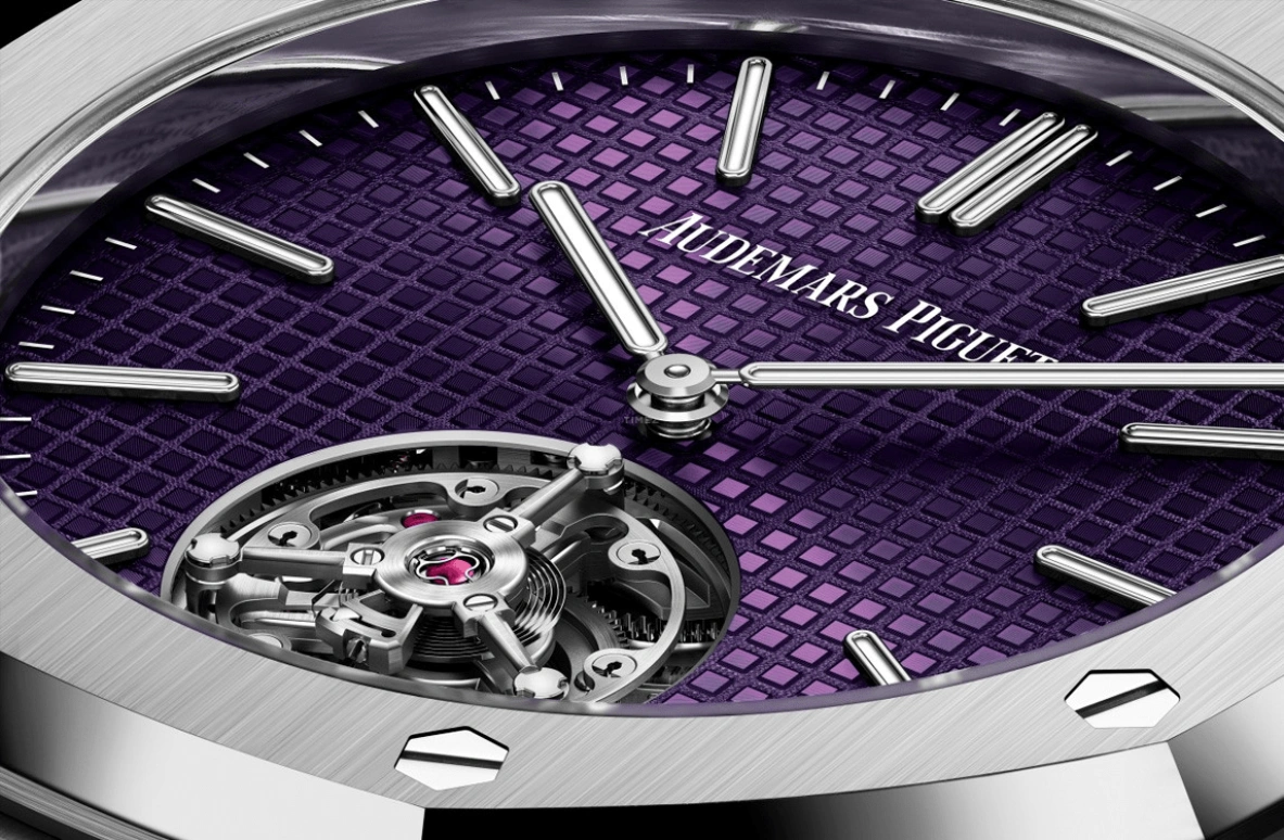 Audemars Piguet,Royal Oak 37mm,37mm,Stainless Steel,Purple,Automatic,Tourbillon,50hours,26660ST,26660ST.OO.1356ST.01