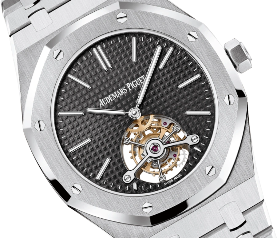 Audemars Piguet,Royal Oak 41mm,41mm,Stainless Steel,Black,Handwound,Tourbillon,70hours,26512ST,26512ST.OO.1220ST.01