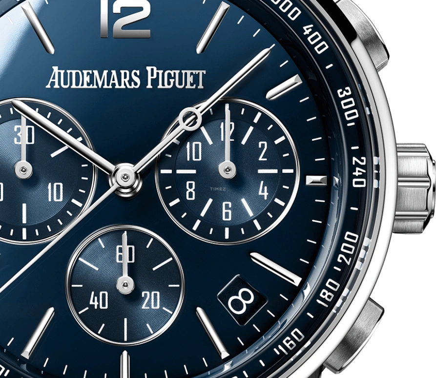 Audemars Piguet,CODE 11.59 41mm,41mm,White Gold,Blue,Automatic,Chronograph,Day,Flyback,26393BC,26393BC.OO.A321CR.01