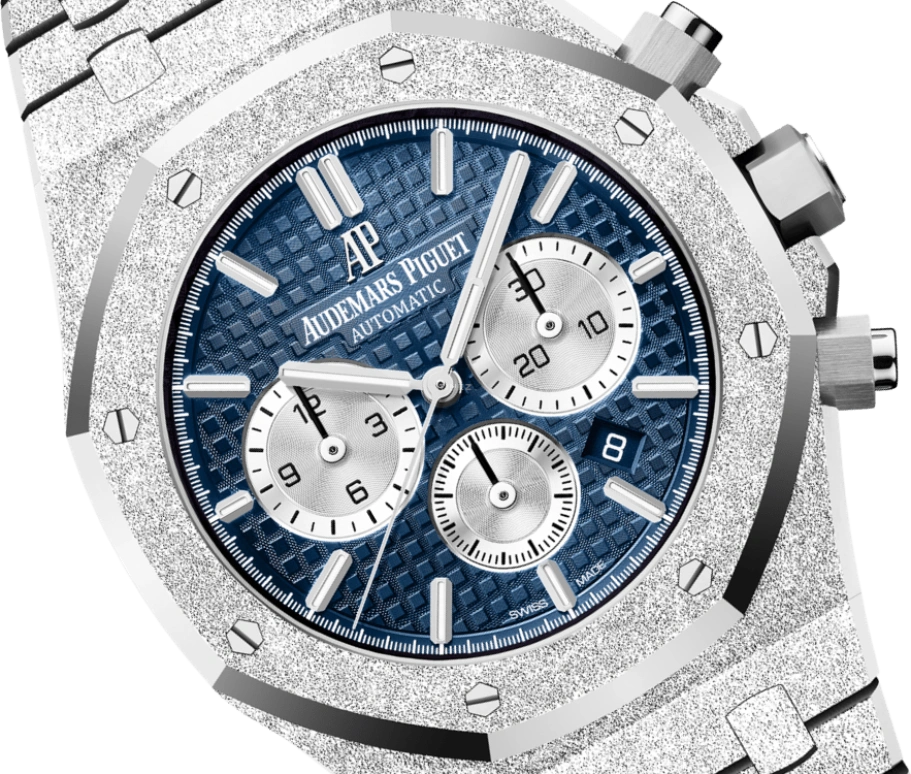 Audemars Piguet,Royal Oak 41mm,41mm,White Gold,Blue,Silver,Automatic,Chronograph,Day,26331BC,26331BC.GG.1224BC.02