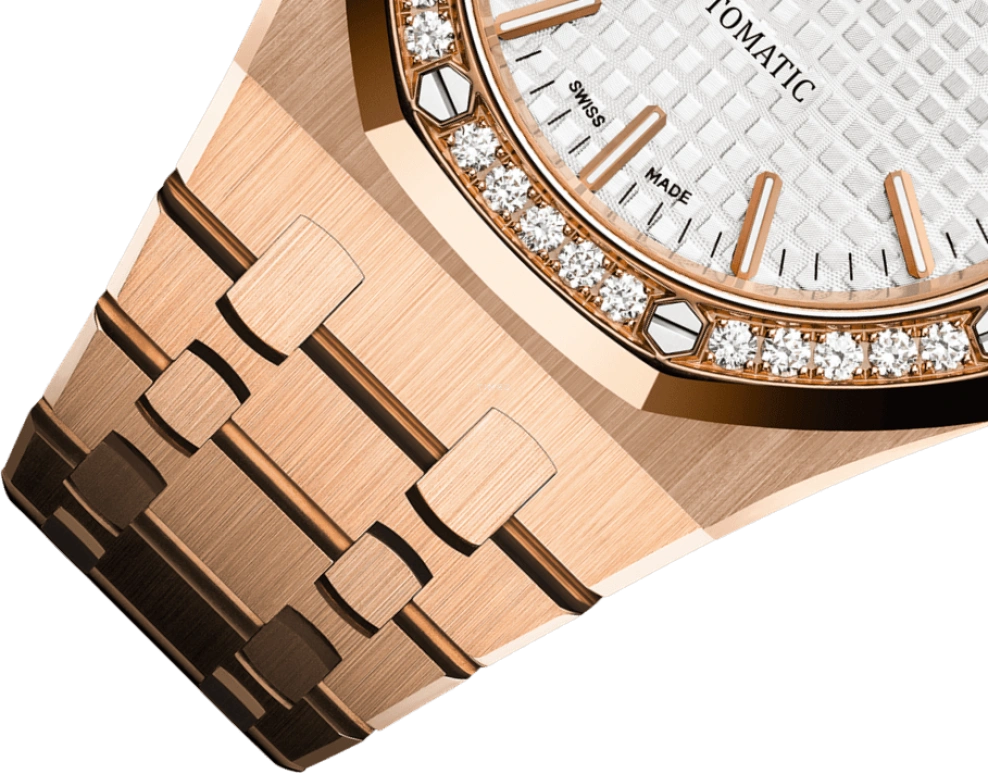 Audemars Piguet,Royal Oak 37mm,37mm,Pink Gold,Silver,Silver White,White,Automatic,Day,60hours,15451OR,15451OR.ZZ.1256OR.01