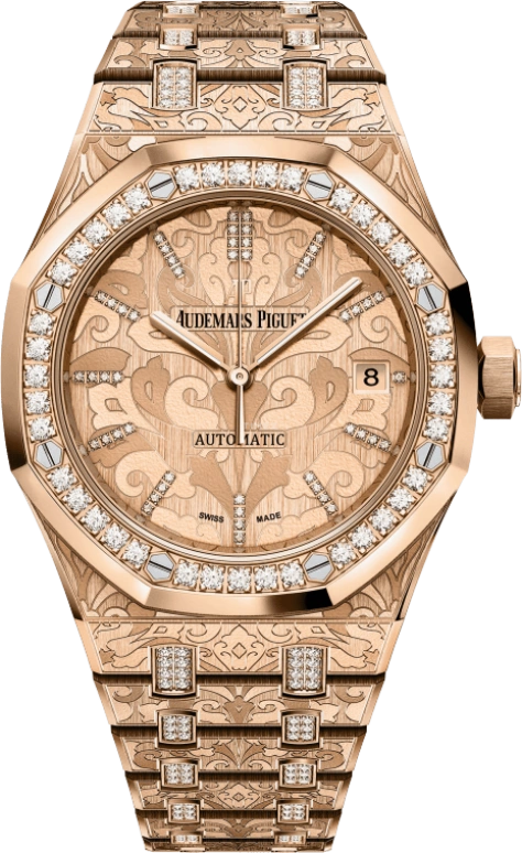 Audemars Piguet,Royal Oak 37mm,37mm,Rose Gold,Rose,Automatic,Day,60hours,15456OR,15456OR.ZG.1251OR.01