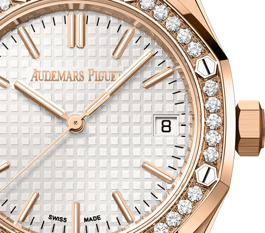 Audemars Piguet,Royal Oak 37mm,37mm,Pink Gold,Silver,Automatic,Day,60hours,15551OR,15551OR.ZZ.1356OR.01 50th