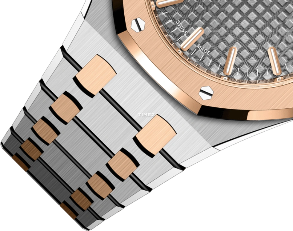 Audemars Piguet,Royal Oak 34mm,34mm,Stainless Steel,Grey,Automatic,Day,50hours,77450SR,77450SR.OO.1361SR.03