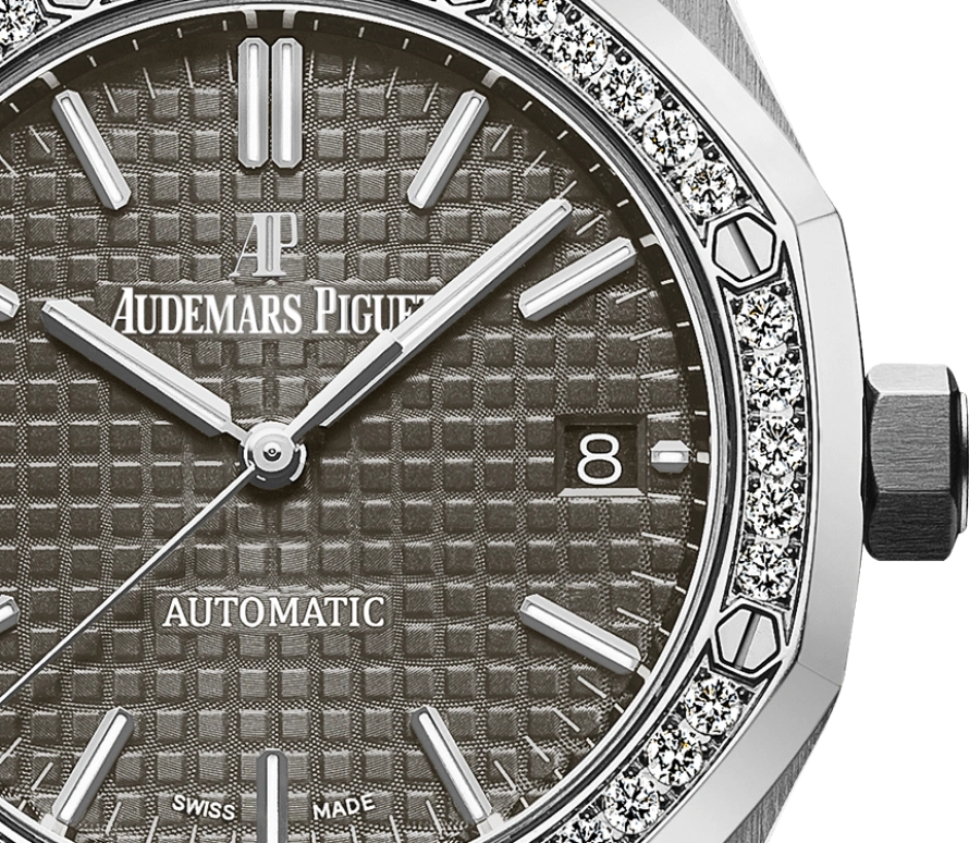 Audemars Piguet,Royal Oak 37mm,37mm,Stainless Steel,Grey,Automatic,Day,60hours,15451ST,15451ST.ZZ.1256ST.02