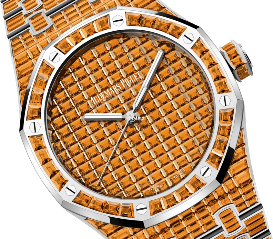 Audemars Piguet,Royal Oak 41mm,41mm,White Gold,Orange,Automatic,70hours,In-house Caliber,15514BC,15514BC.SE.1284BC.01 50th