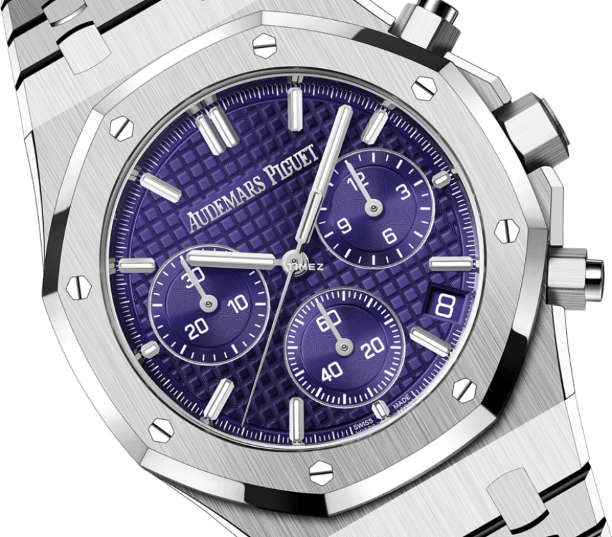 Audemars Piguet,Royal Oak 41mm,41mm,White Gold,Purple,Automatic,Chronograph,Day,Zlatan Ibrahimović,Gordon James Ramsay,Viktor Axelsen,Lionel Messi,La Pulga,GOAT,26240BC,26240BC.OO.1320BC.01