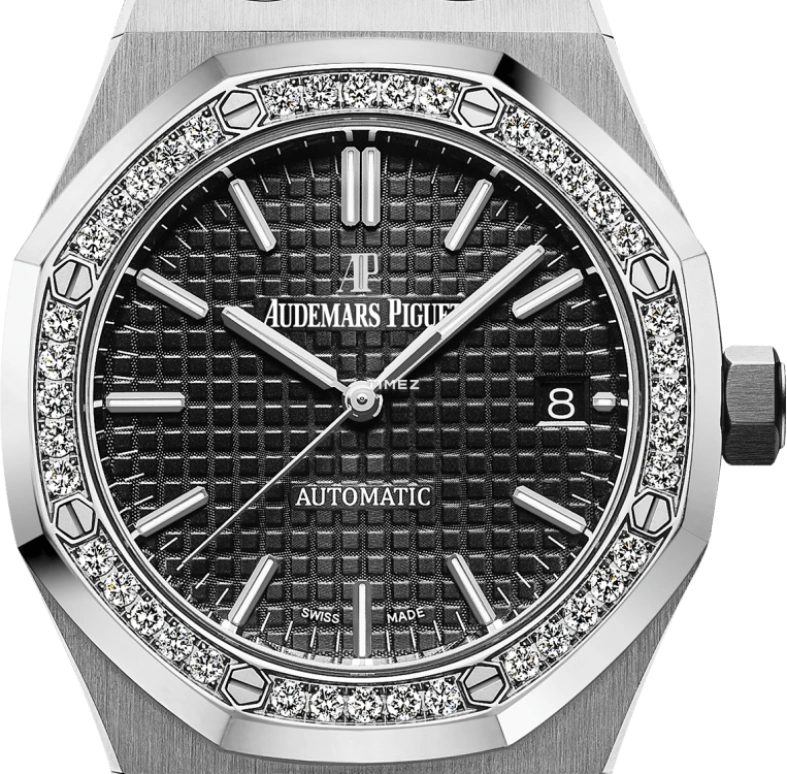Audemars Piguet,Royal Oak 37mm,37mm,Stainless Steel,Black,Automatic,Day,60hours,15451ST,15451ST.ZZ.1256ST.01.A